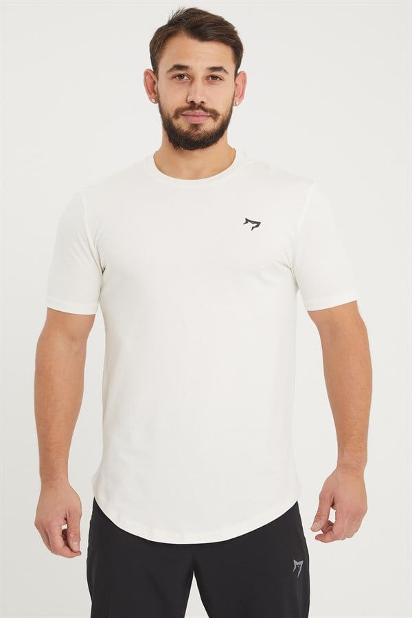 Gymwolves Man Sport T-Shirt | Cream | Workout Tanktop | 