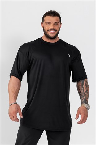 Gymwolves Erkek Over Size Spor T-Shirt | Workout T-Shirt | Relax Serisi |