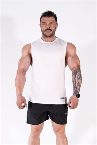 Gymwolves Erkek Kolsuz T-Shirt | Erkek Spor T-shirt | Workout Tanktop | Never Give Up |