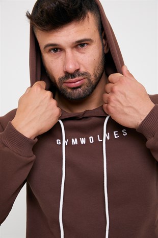 Gymwolves Erkek Kapüşonlu Sweatshirt | Hoodies |