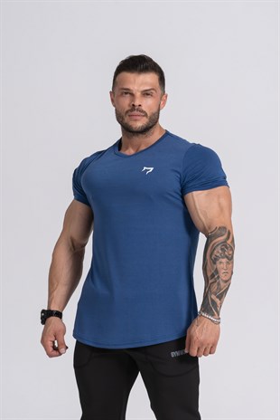 Gymwolves Man Sport T-Shirt | İndigo | Workout Tanktop | 