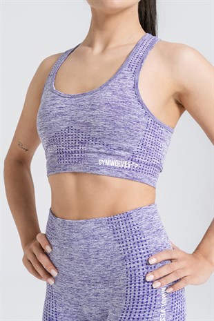 Gymwolves Seamless Sport Bralet | Purble | Activated Series |